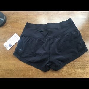 Lululemon Pace perfect short black size 8